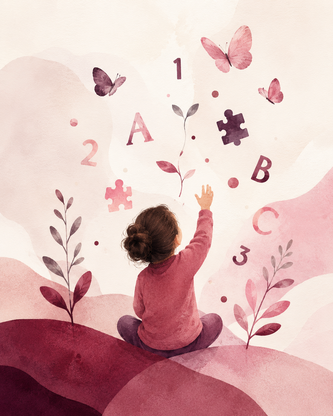 Illustrazione dedicata all’infanzia e all’apprendimento